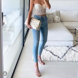 Zara skinny vintage jeans bloggers fav